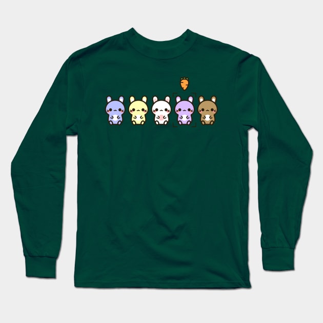 Cute bunnies Long Sleeve T-Shirt by peppermintpopuk